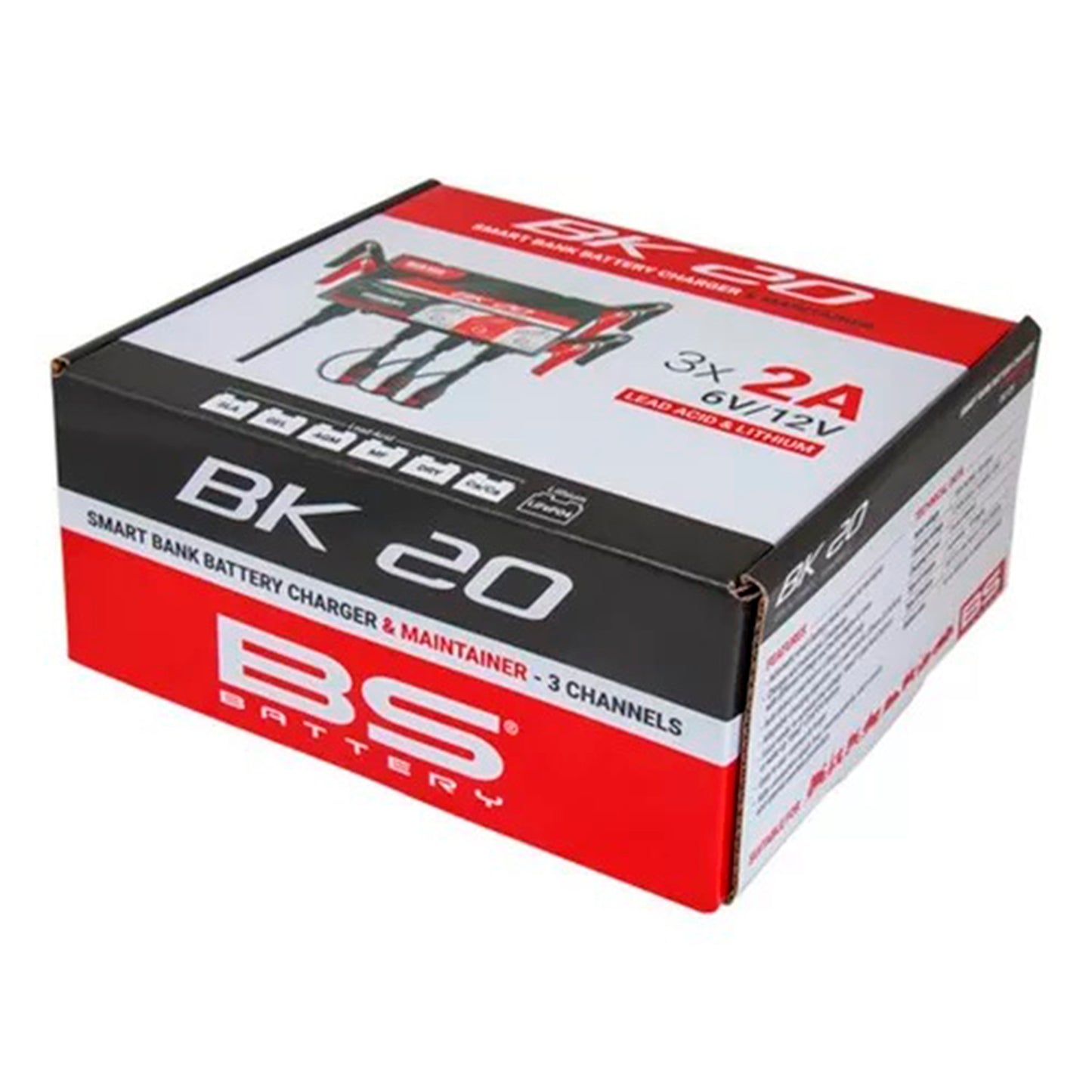 BK20 - 3 CHANNELS BANK CHARGER 6V/12V 2A