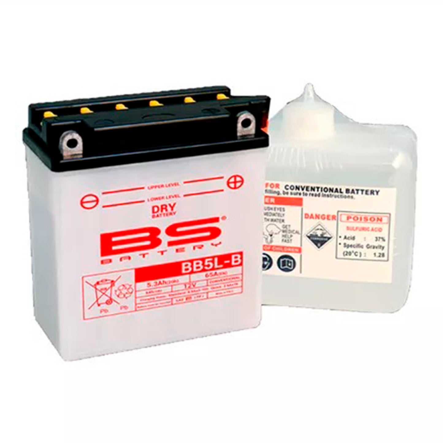 BATERIA BS DRY - BB5L-B YBR125 LIBERO