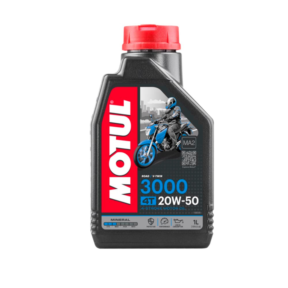 ACEITE MOTOCICLETA MOTUL 3000 20W50 4T 12X1L