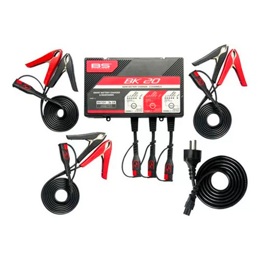 BK20 - 3 CHANNELS BANK CHARGER 6V/12V 2A